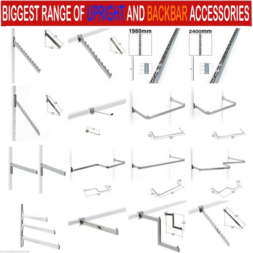 Chrome garment rail twin - rail,