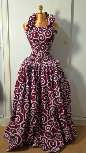 African print maxi dress - print,
