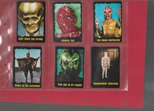 6 Bubbles Outer Limits Cards Nos 3,10,32,36,38,41.
