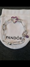 PANDORA Moments Heart Clasp Chain Bracelet - Sterling Silver size 19cm