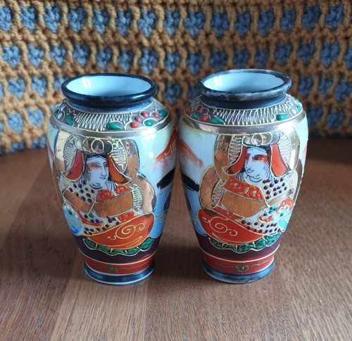 Vintage satsuma style moriage - vintage,