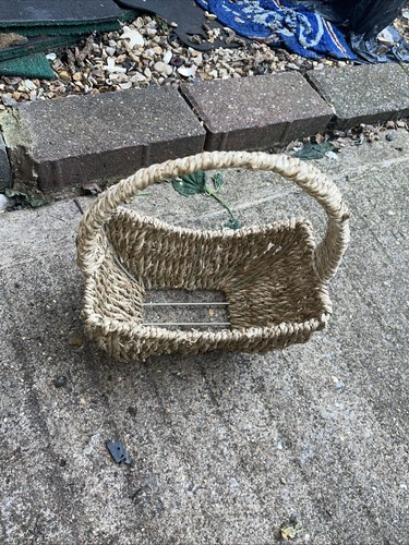 Handwoven bucket storage - bucket,