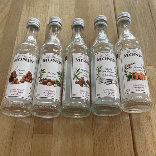 Miniature monin syrup bottles - monin,