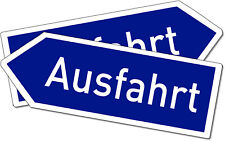 Funny German 'Ausfahrt'