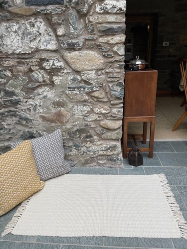 Natural rug geometric cream - rug,