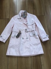 Burberry Girls Pink Trench Coat -  Age 6 years 116cm