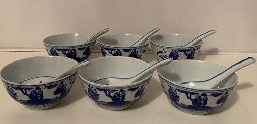 Chinese blue white gods - 6, of