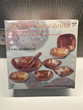 Wooden Bowls - 9 Pieces, 1 large 8 Small, Spoon And Fork