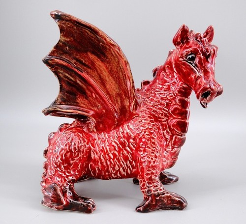 Red ceramic welsh - red,