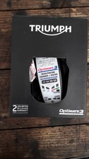 Triumph Optimate 3 Battery Charger 12V Motorcycle Optimiser de sulphating tester