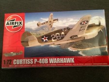 A01003B Airfix 1:72nd Scale Curtiss P-40B Warhawk Model Kit.
