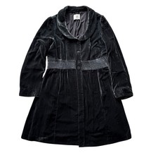 Women’s Noa Noa Velvet Frock Coat Grey Size Small Silk Mix