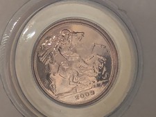2009 Quarter Sovereign Gold Coin Royal Mint St George 22k Gold Bullion 1.99g