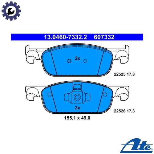 Brake pad set - pad, disc