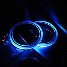 2x Solar LED Car Cup Pad