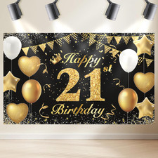Happy 21St Birthday Banner and