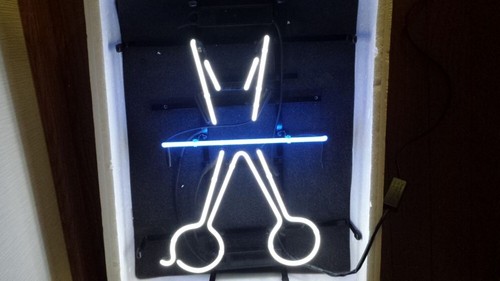 Hair cut scissors - cut, neon