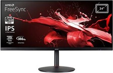 Acer Nitro XV340CKP 34" IPS 144Hz Ultra Wide QHD HDR FreeSync Gaming Monitor 2YR