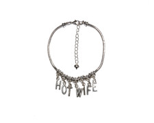  Cuckoldress Anklet 'HOTWIFE' Euro Ankle Chain Jewelery Slut Fetish Lifestyle SL