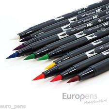 Tombow ABT Dual Brush pen / Double Ended Artist & Craft Pens - Choose Colour
