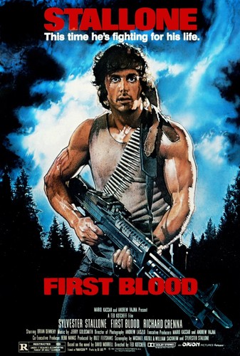 First blood 1982 very - blood,