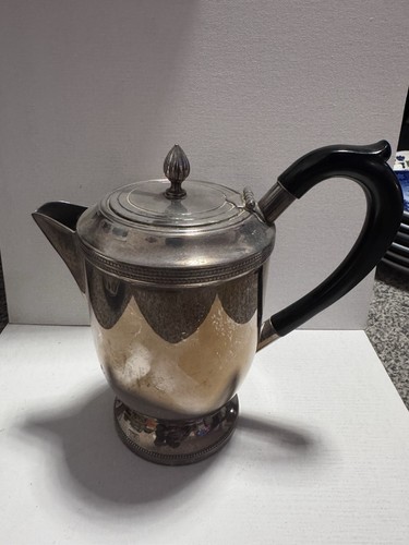 Silver plate brass tea - silver,