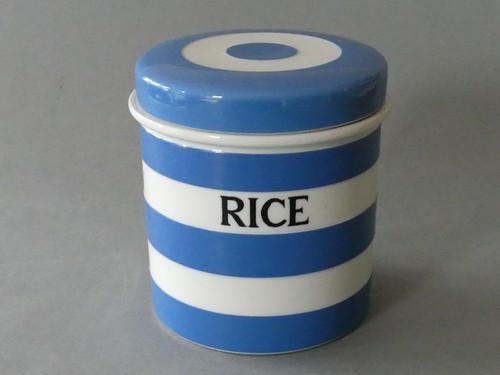 Green cornishware rice - green,