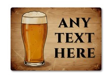 Personalised Beer Pub Plaque