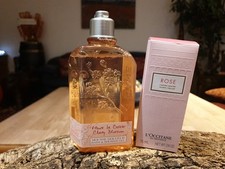 L'Occitane Cherry Blossom Bath & Shower Gel 250ml & Rose Hand Cream 75m