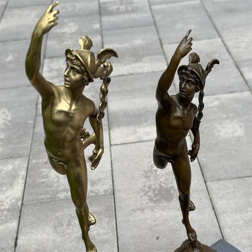 Bronze sculpture hermes - hermes, winged