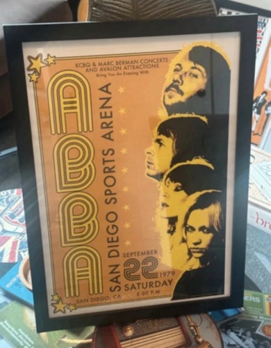 Abba framed poster - abba, a3