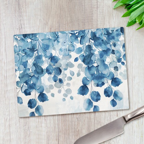 Hanging blue plant glass - blue,