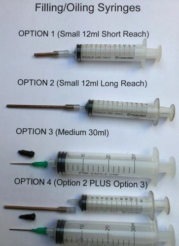 Filling oiling syringes - filling/oiling, &