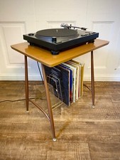 Original Vintage Mid Century 60s Record Player Stand, Vinyl Record Storage Rack.