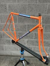 Holdsworth Equipe 70s? Vintage bicycle Frame  54cm X 57cm Orange & Blue Re furb.