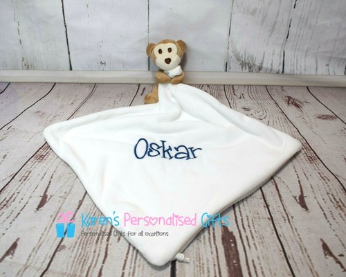 Personalised monkey comforter - personalised,
