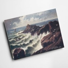 A3 PRINT - Vintage Cornwall - Cornish Coast. The Gurnard's Head