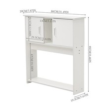 2 Tier Side End Table Cabinet