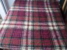 Mohair Wool Mix Tartan Blanket