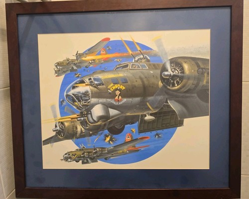 Painting b17 bomber - b-17, plane