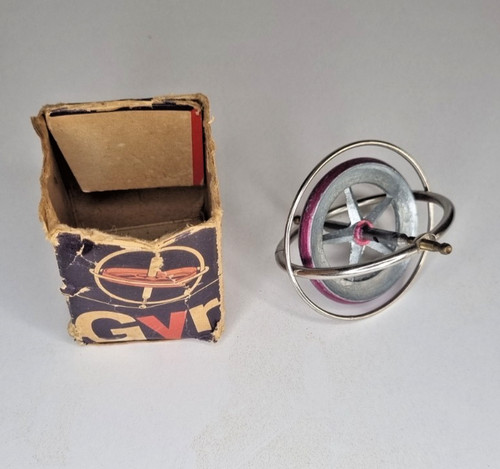 Vintage progress gyroscope top - progress,