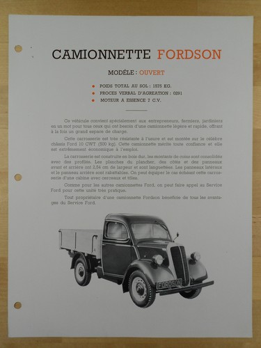 Fordson open van e83w cwt - fordson, 10