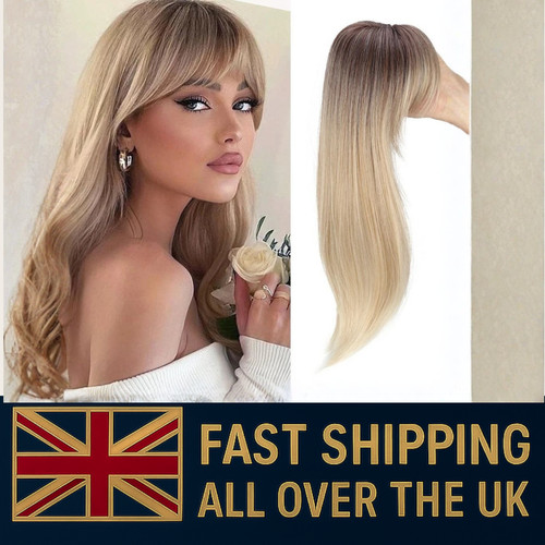 Synthetic topper with hair - topper,