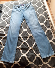 #SIZE UK 20 (US 16) BLUE DENIM 33" STRAIGHT LEG NOT YOUR DAUGHTER'S JEANS (NYDJ)