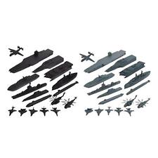 17 Pieces Naval Ship Model Toy Kit with Army Helicopter for 14 Year and up