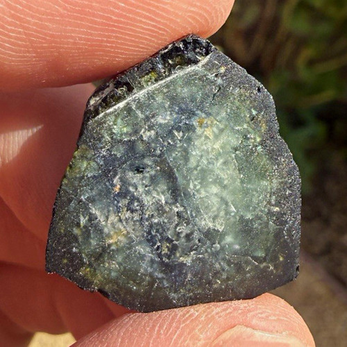 Liddicoattite tourmaline slice - liddicoattite,