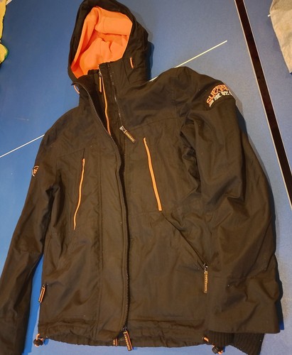 Superdry black coat with - coat,