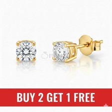 9ct Gold Round Cubic Zirconia