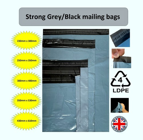 Vinted mail bags grey post - grey,