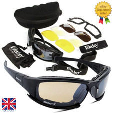 Daisy X7 Polarised Goggles Sunglasses-Military-Sun Glasses-X4 Lens Option